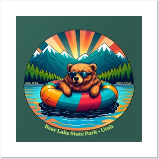 Bear Lake State Park, Utah, Animals Wearing Sunglasses Souvenir Posters and Art